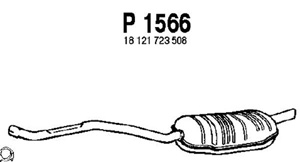 Rear muffler i gruppen Tillflligt dolda artiklar hos  Professional Parts Sweden AB (P1566)