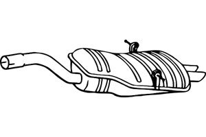 Rear muffler in the group  at  Professional Parts Sweden AB (P1575)