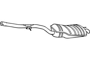 Rear muffler in the group  at  Professional Parts Sweden AB (P1576)