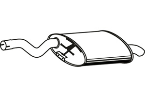 Rear muffler in the group  at  Professional Parts Sweden AB (P1581)