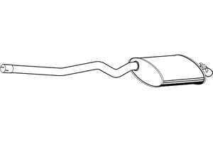 Rear muffler in the group  at  Professional Parts Sweden AB (P1584)
