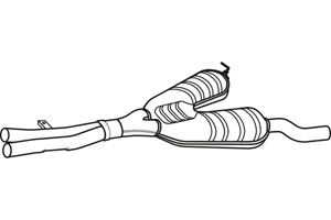 Intermediate muffler in the group  at  Professional Parts Sweden AB (P1587)