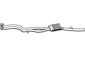 Intermediate muffler in the group  at  Professional Parts Sweden AB (P1588)