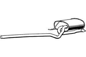 Rear muffler in the group  at  Professional Parts Sweden AB (P1590)