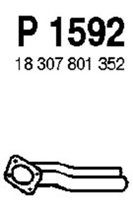 Intermediate pipe in the group  at  Professional Parts Sweden AB (P1592)