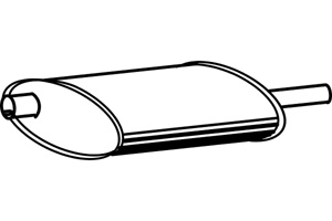 Intermediate muffler in the group  at  Professional Parts Sweden AB (P1614)
