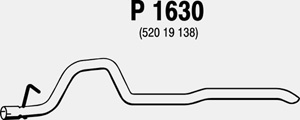 Rear pipe in the group  at  Professional Parts Sweden AB (P1630)