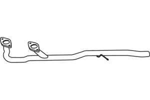 Front pipe in the group Exhaust parts / Exhaust muffler & kits at  Professional Parts Sweden AB (P1639)