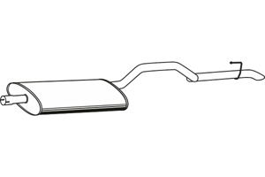 Rear muffler in the group Exhaust parts / Exhaust muffler & kits at  Professional Parts Sweden AB (P1640)