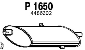 Intermediate muffler i gruppen Tillflligt dolda artiklar hos  Professional Parts Sweden AB (P1650)