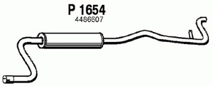 Rear muffler in the group  at  Professional Parts Sweden AB (P1654)