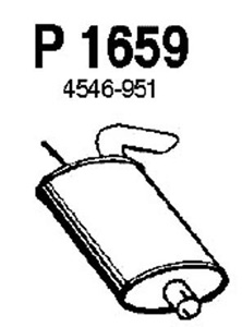 Rear muffler in the group  at  Professional Parts Sweden AB (P1659)