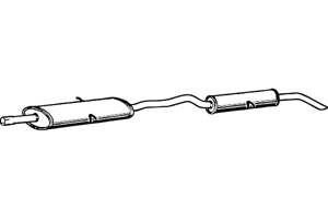 Rear muffler in the group  at  Professional Parts Sweden AB (P1662)