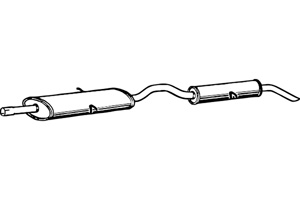 Rear muffler in the group  at  Professional Parts Sweden AB (P1669)