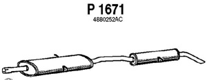 Rear muffler in the group  at  Professional Parts Sweden AB (P1671)