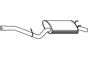 Rear muffler in the group  at  Professional Parts Sweden AB (P1675)