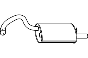 Rear muffler in the group  at  Professional Parts Sweden AB (P1676)
