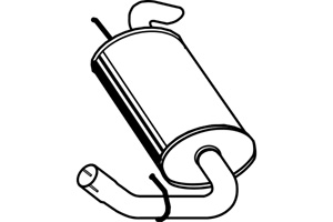 Rear muffler in the group  at  Professional Parts Sweden AB (P1679)