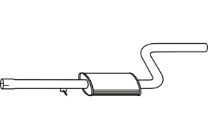 Intermediate muffler i gruppen Tillflligt dolda artiklar hos  Professional Parts Sweden AB (P1680)