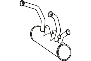 Front muffler in the group  at  Professional Parts Sweden AB (P17001)