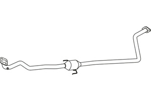 Intermediate muffler in the group Exhaust parts / Exhaust muffler & kits at  Professional Parts Sweden AB (P17030)