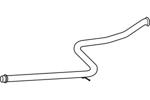 Intermediate pipe in the group Exhaust parts / Exhaust muffler & kits at  Professional Parts Sweden AB (P17048)