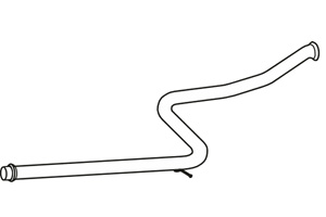 Intermediate pipe in the group  at  Professional Parts Sweden AB (P1705)
