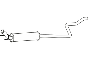 Intermediate muffler in the group Exhaust parts / Exhaust muffler & kits at  Professional Parts Sweden AB (P17050)