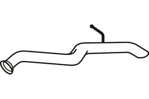 Rear pipe in the group Exhaust parts / Exhaust muffler & kits at  Professional Parts Sweden AB (P1713)