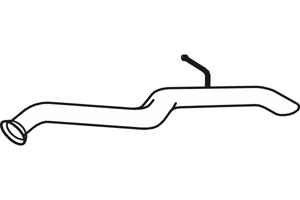 Rear pipe in the group Exhaust parts / Exhaust muffler & kits at  Professional Parts Sweden AB (P1714)