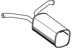 Rear muffler in the group  at  Professional Parts Sweden AB (P1715)