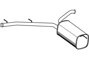 Rear muffler in the group  at  Professional Parts Sweden AB (P1718)