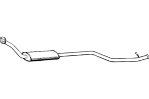 Intermediate muffler in the group  at  Professional Parts Sweden AB (P1732)