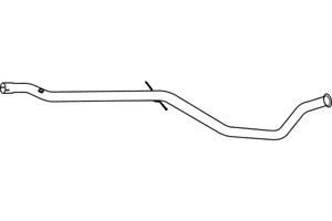 Intermediate pipe in the group Exhaust parts / Exhaust muffler & kits at  Professional Parts Sweden AB (P1757)