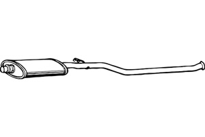 Intermediate muffler in the group  at  Professional Parts Sweden AB (P1769)