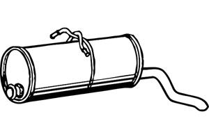 Rear muffler in the group  at  Professional Parts Sweden AB (P1770)