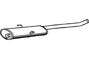 Intermediate muffler i gruppen Tillflligt dolda artiklar hos  Professional Parts Sweden AB (P1774)