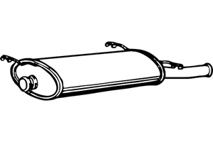 Rear muffler in the group  at  Professional Parts Sweden AB (P1778)