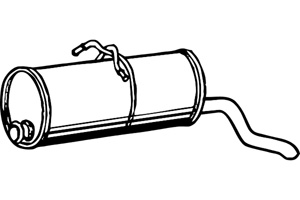 Rear muffler in the group  at  Professional Parts Sweden AB (P1786)
