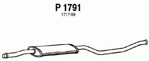 Intermediate muffler in the group  at  Professional Parts Sweden AB (P1791)