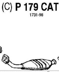 Catalytic converter in the group  at  Professional Parts Sweden AB (P179CAT)