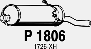 Rear muffler in the group  at  Professional Parts Sweden AB (P1806)