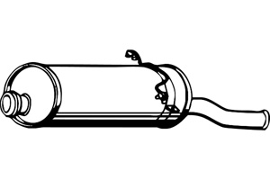 Rear muffler in the group  at  Professional Parts Sweden AB (P1808)