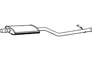 Intermediate muffler in the group  at  Professional Parts Sweden AB (P1809)