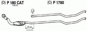 Catalytic converter in the group  at  Professional Parts Sweden AB (P180CAT)