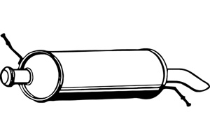 Rear muffler in the group  at  Professional Parts Sweden AB (P1821)