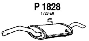 Rear muffler in the group  at  Professional Parts Sweden AB (P1828)