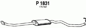 Intermediate muffler in the group  at  Professional Parts Sweden AB (P1831)