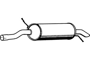 Rear muffler in the group  at  Professional Parts Sweden AB (P1837)