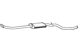 Intermediate muffler in the group  at  Professional Parts Sweden AB (P1842)